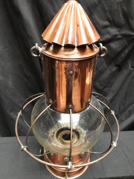 Nineteenth Century Copper Marine Lamp-photo-3