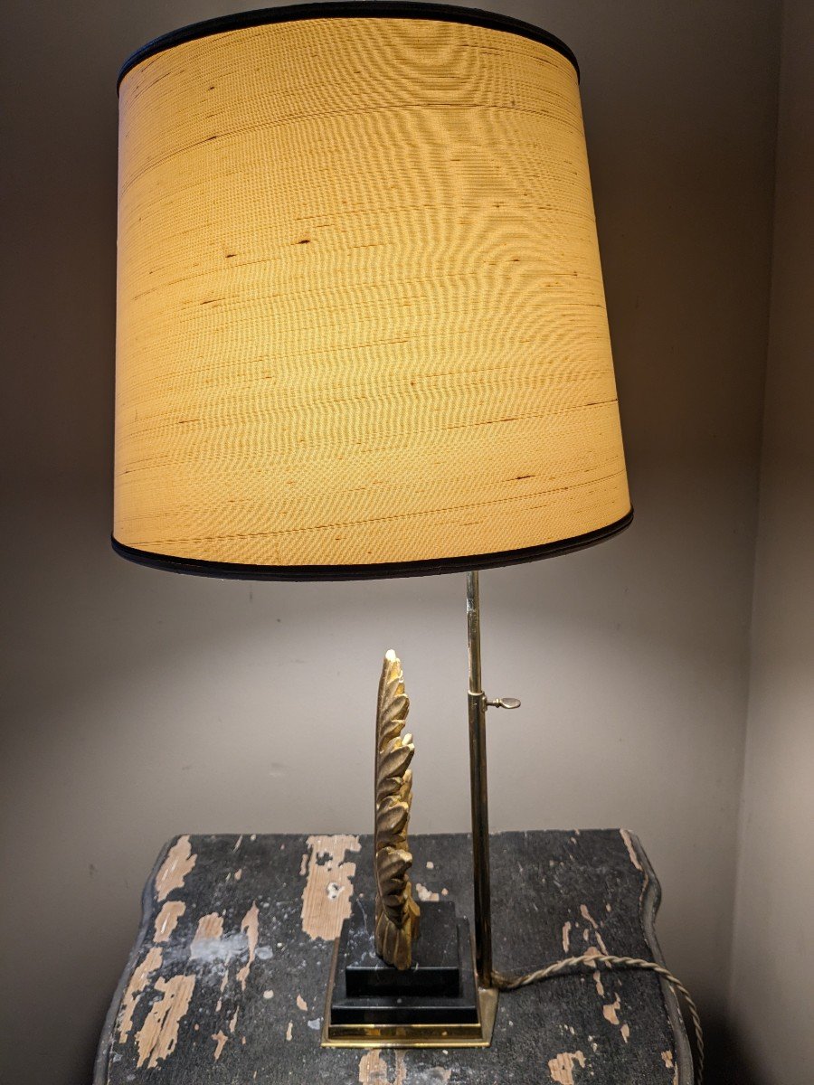 Golden Wood Lamp-photo-3