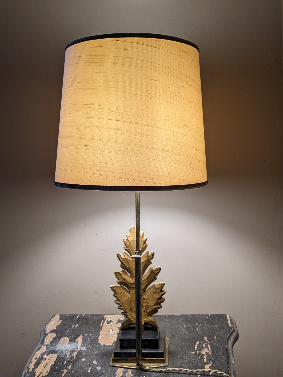 Golden Wood Lamp-photo-3