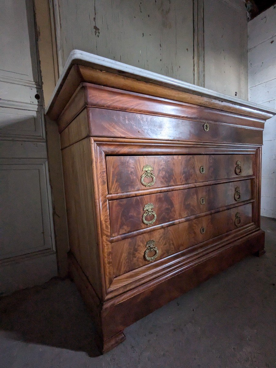 19th Century Secretary Chest Of Drawers-photo-6