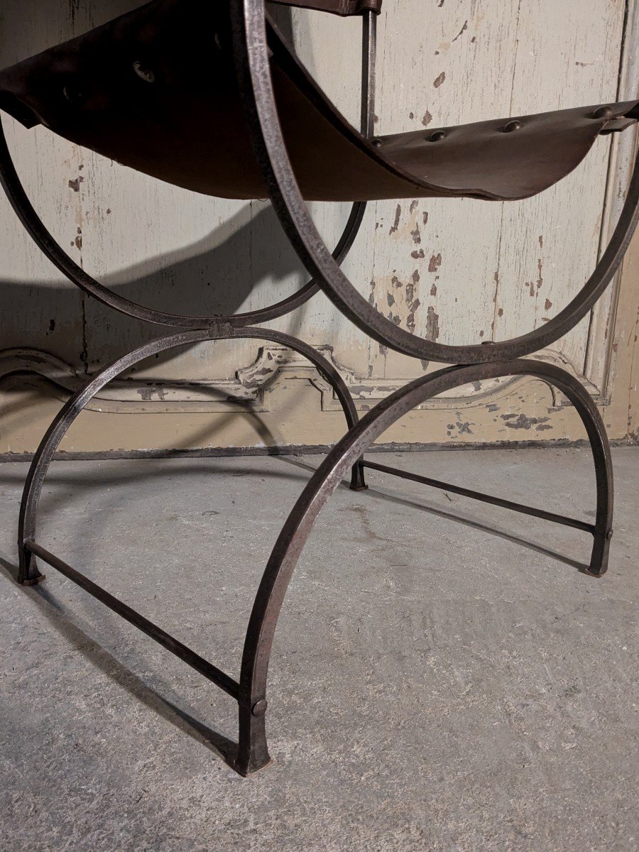 20th Century Curule Armchair-photo-3