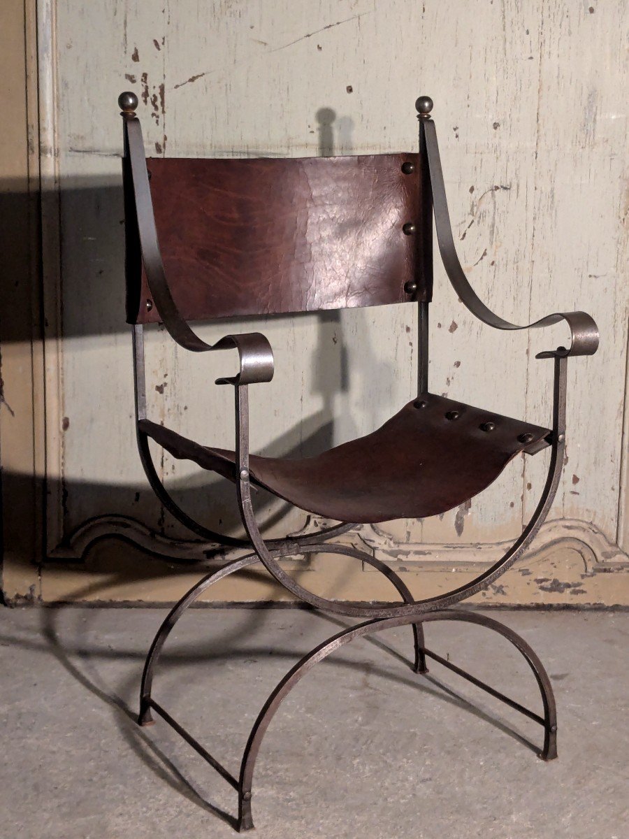 20th Century Curule Armchair