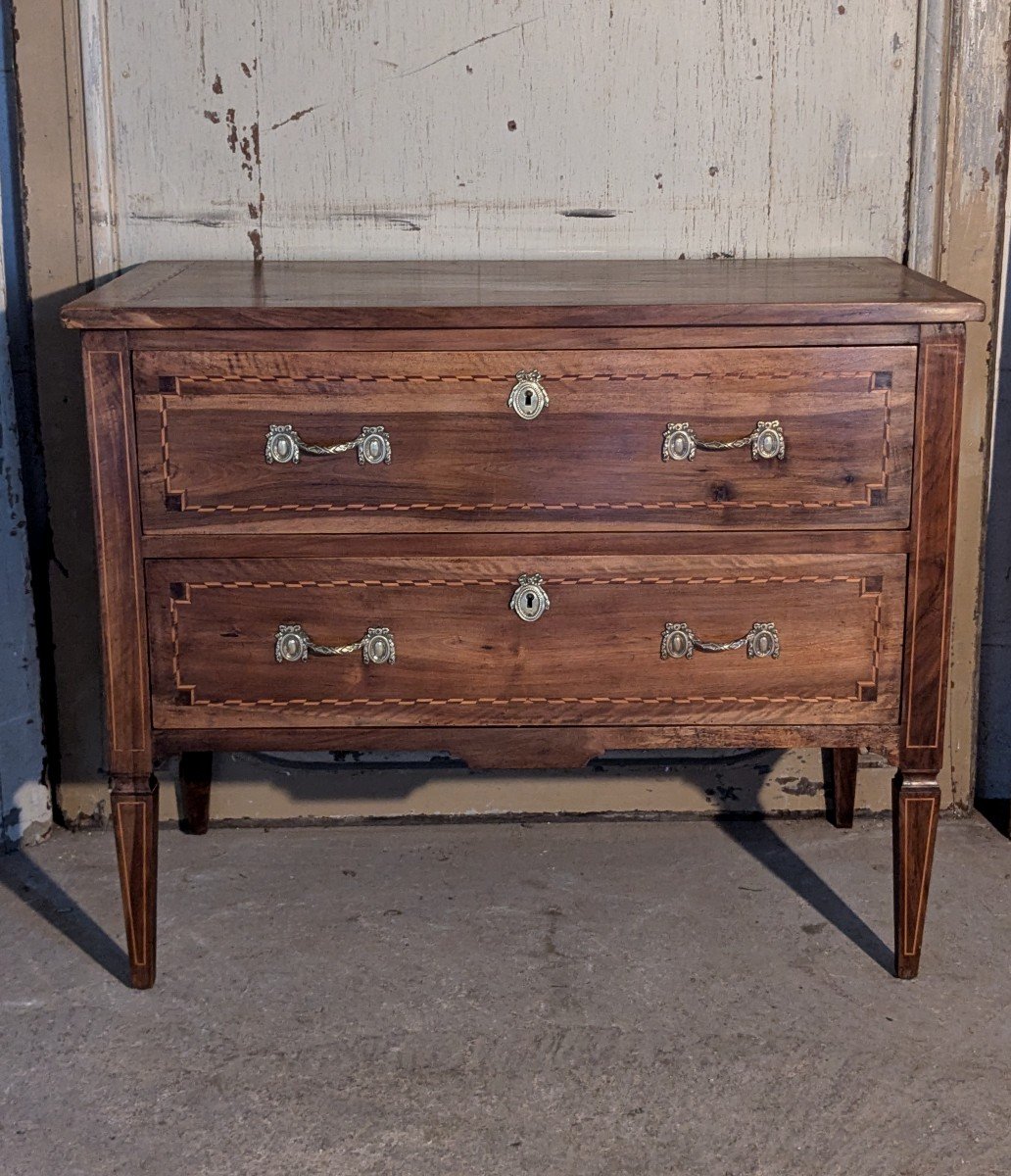 Small Louis XVI Style Chest Of Drawers-photo-2