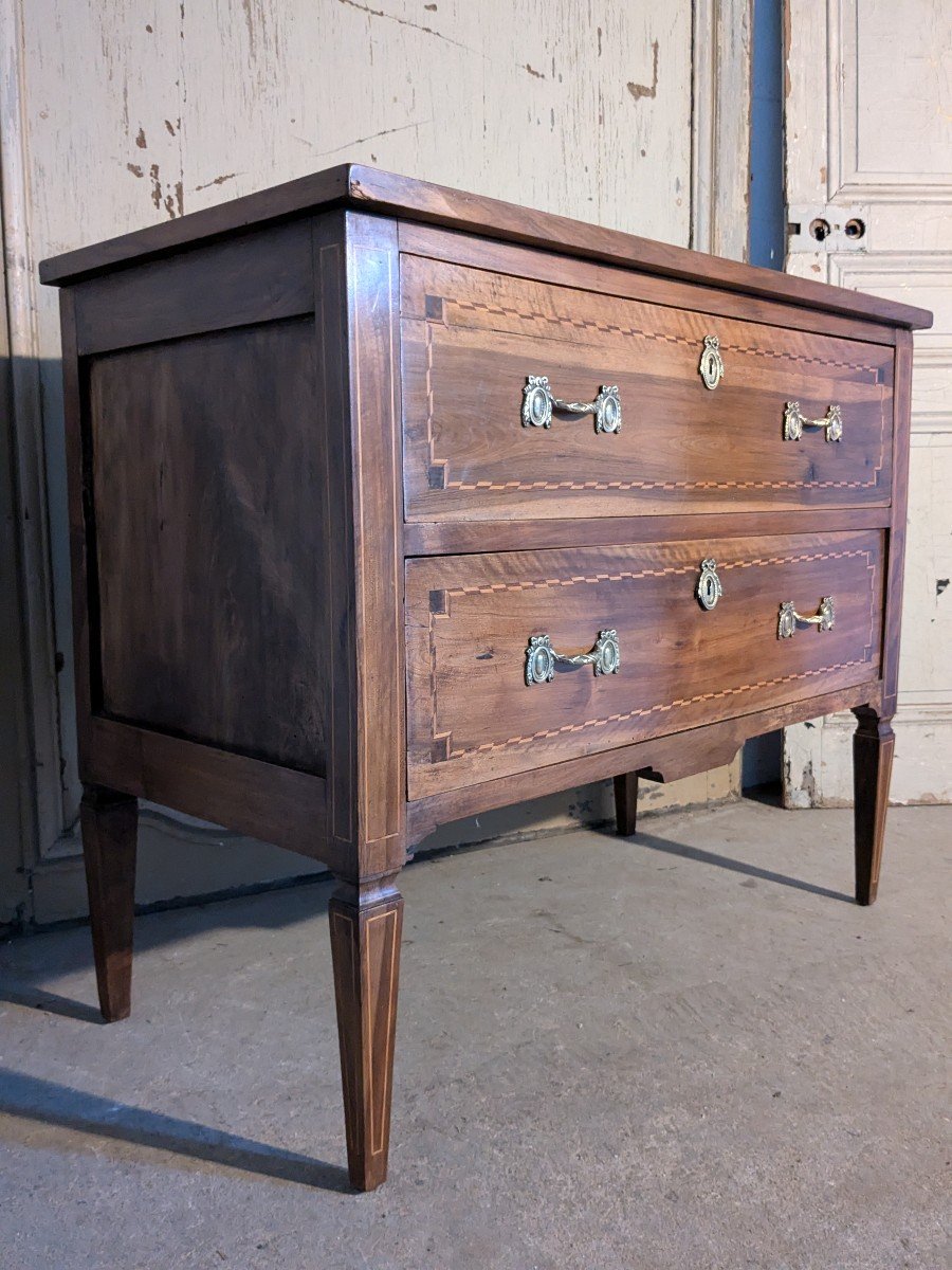 Small Louis XVI Style Chest Of Drawers-photo-2