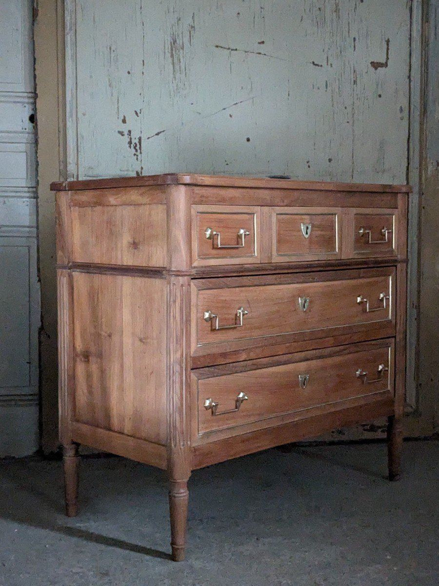 Small Louis XVI Chest Of Drawers, 19th Century.-photo-2