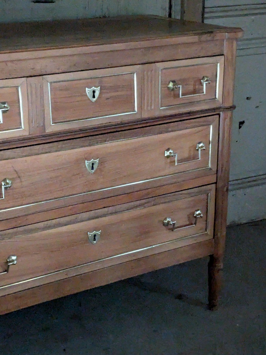 Small Louis XVI Chest Of Drawers, 19th Century.-photo-3