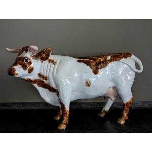 Large Ceramic Cow, 20th Century