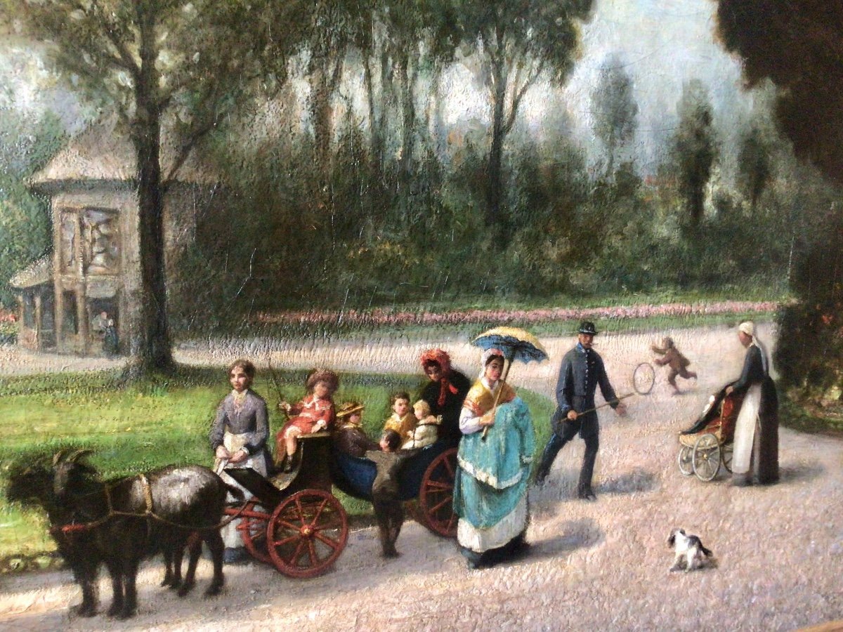 La promenade au Bois de Boulogne vers 1880-photo-3