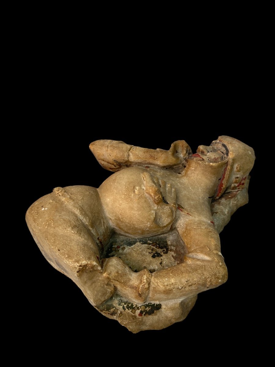 Sleeping Soldier From A Resurrection Scene - Alabaster - Nottingham - 15th Century-photo-4