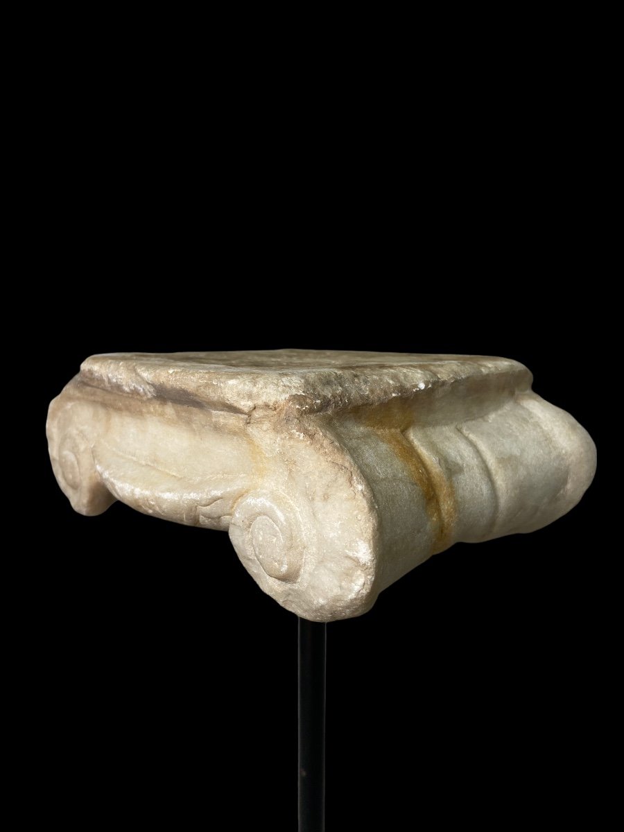 A Roman Capital – Ionic Marble Column – Circa 2nd Century A.d.