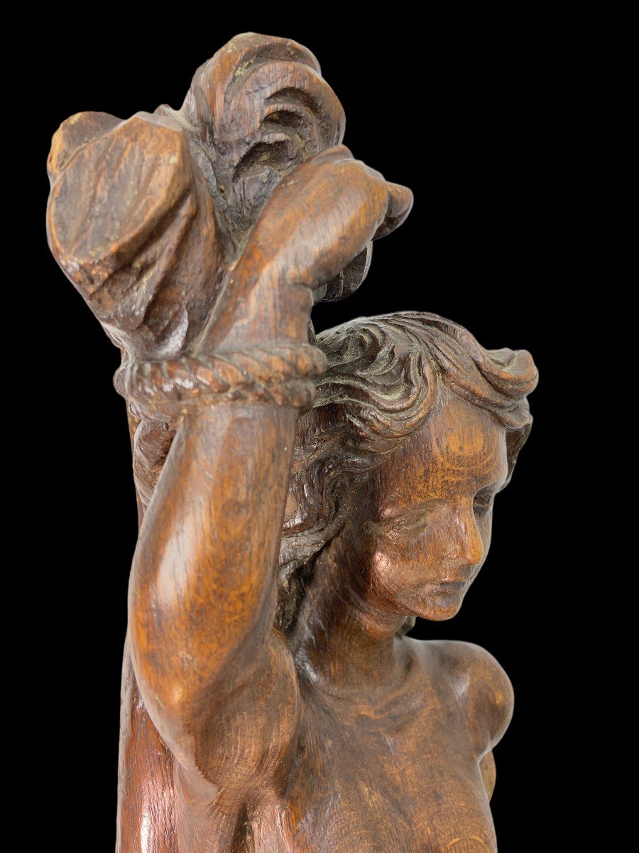 A Baroque Sculpture Of A Saint Sebastian In Oak – Probably Flanders - 18th Century -photo-4