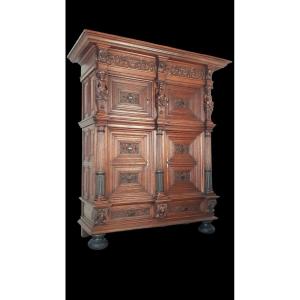 A Large Oak Cupboard From The First Half Of The 17th Century