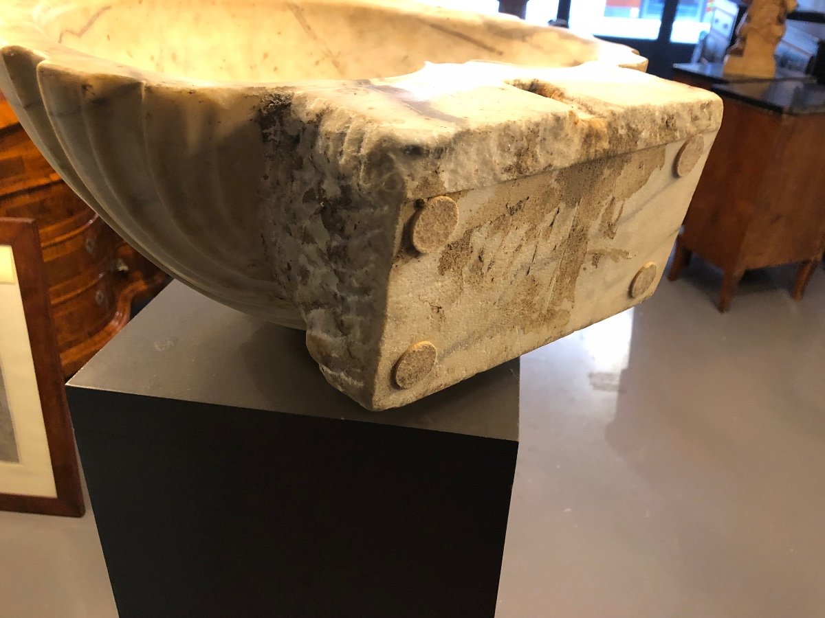 Ancient Large Marble Shell. -photo-3