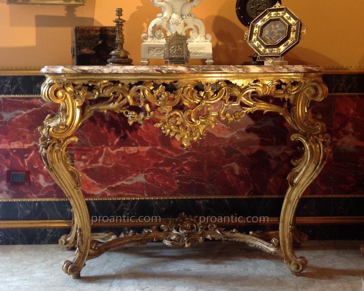 Proantic: Important Console Genova 18th Century