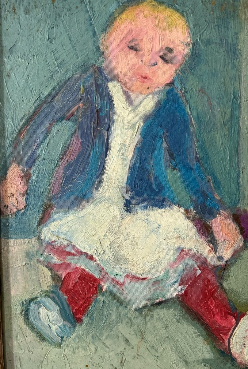 Portrait Of A Sitting Child 50s-60s-photo-4