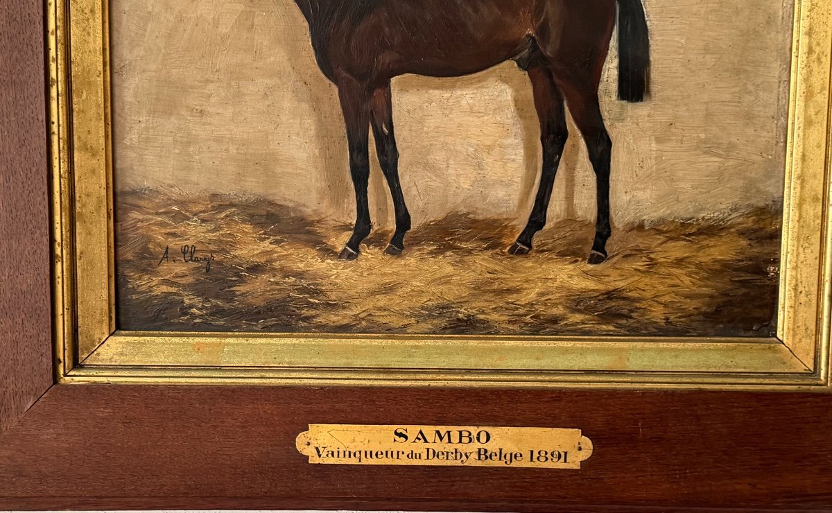 Portrait Du Vainqueur Du Derby Belge En 1891-photo-4