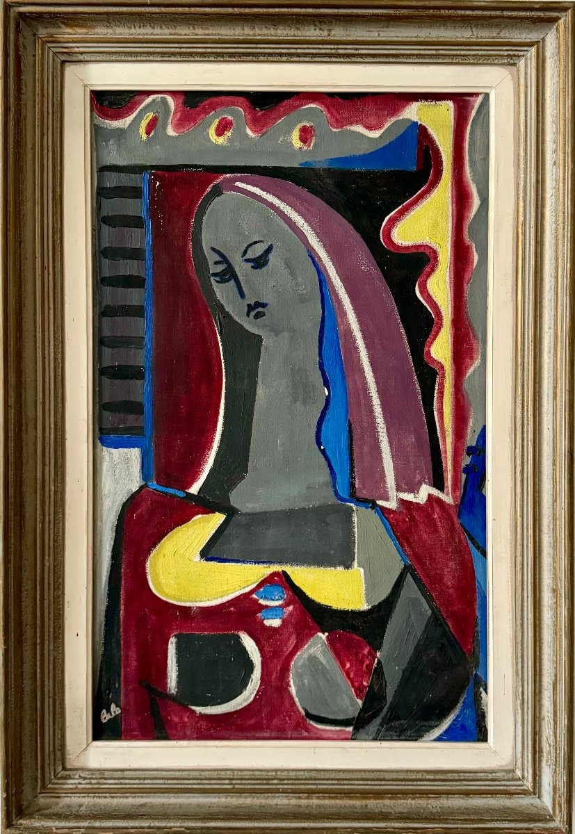 Vierge , Peinture Des Années 50