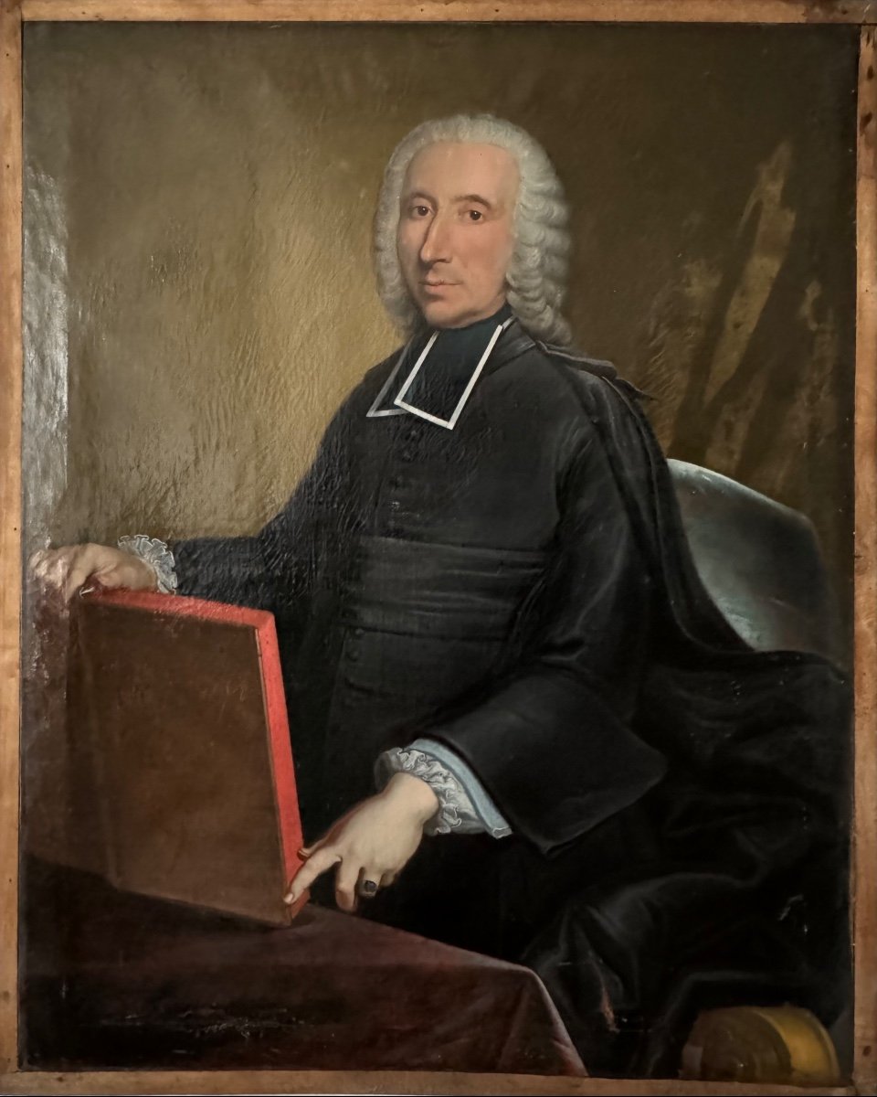 Large Portrait Of A Clergyman Early 18th Century