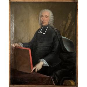 Large Portrait Of A Clergyman Early 18th Century