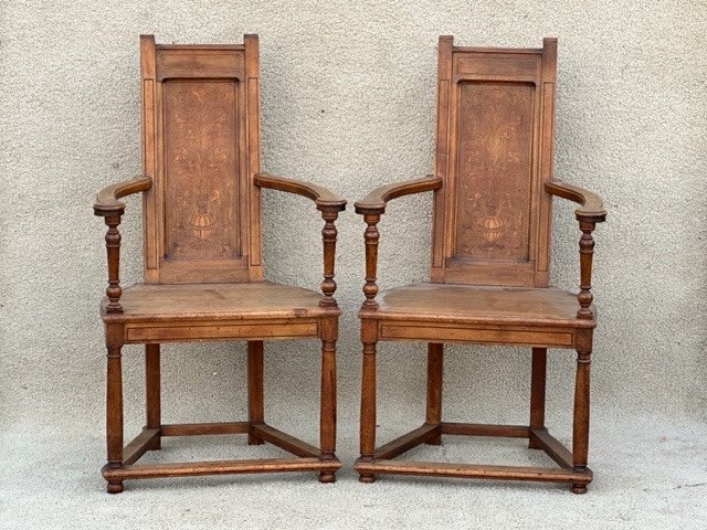 Pair Of Caquetoires Armchairs