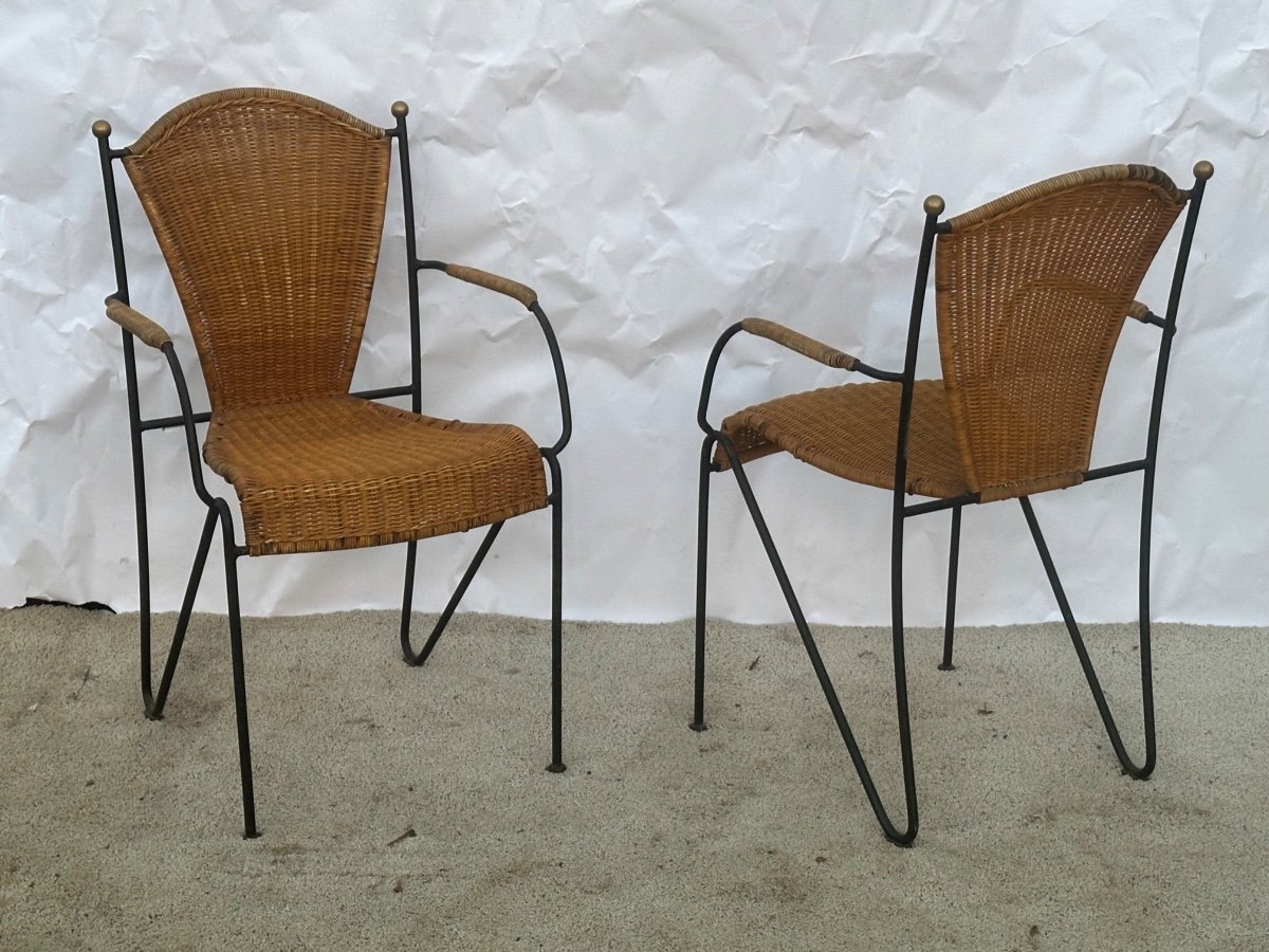 4 Frederick Weinberg Armchairs-photo-4