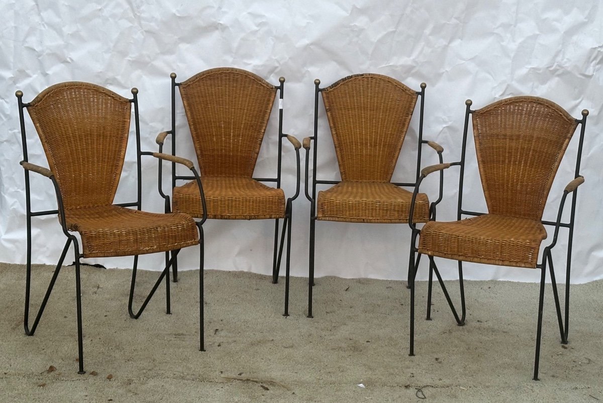 4 Frederick Weinberg Armchairs