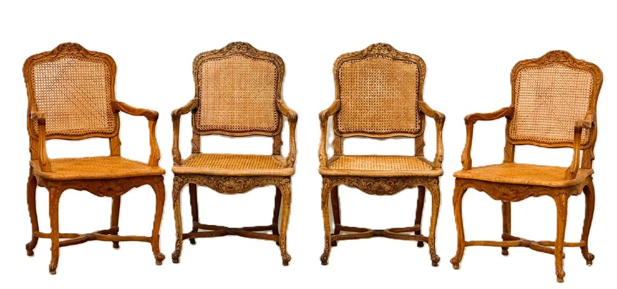 Set Of 4 Regency Style Armchairs-photo-3