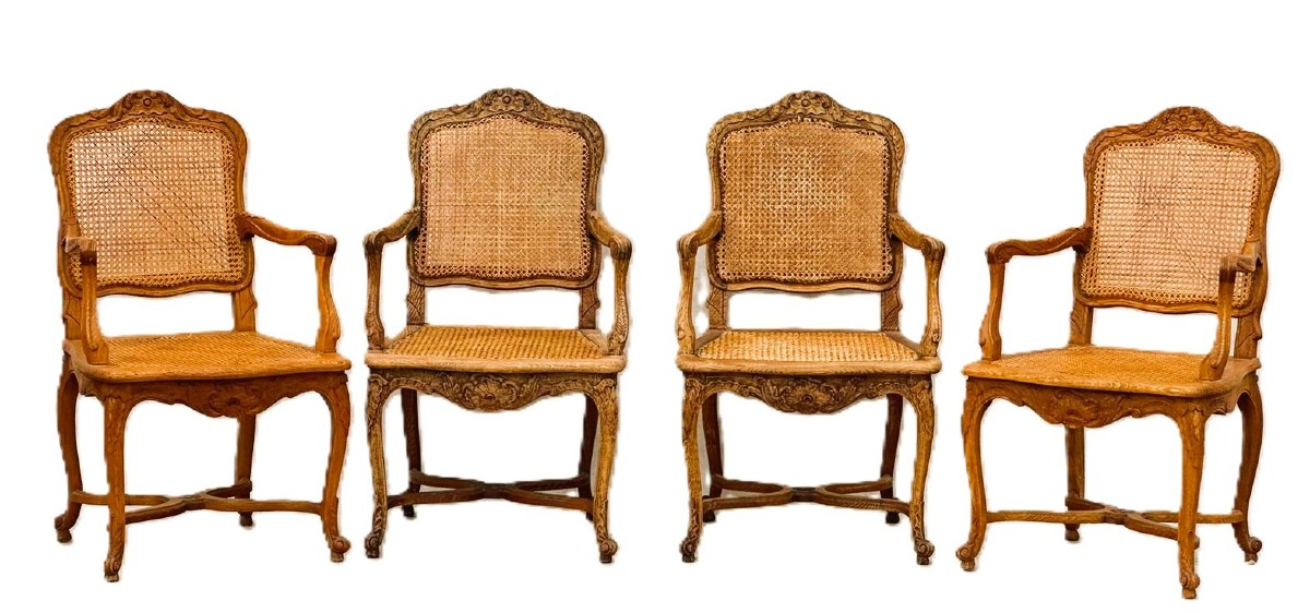 Set Of 4 Regency Style Armchairs