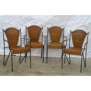 4 Frederick Weinberg Armchairs