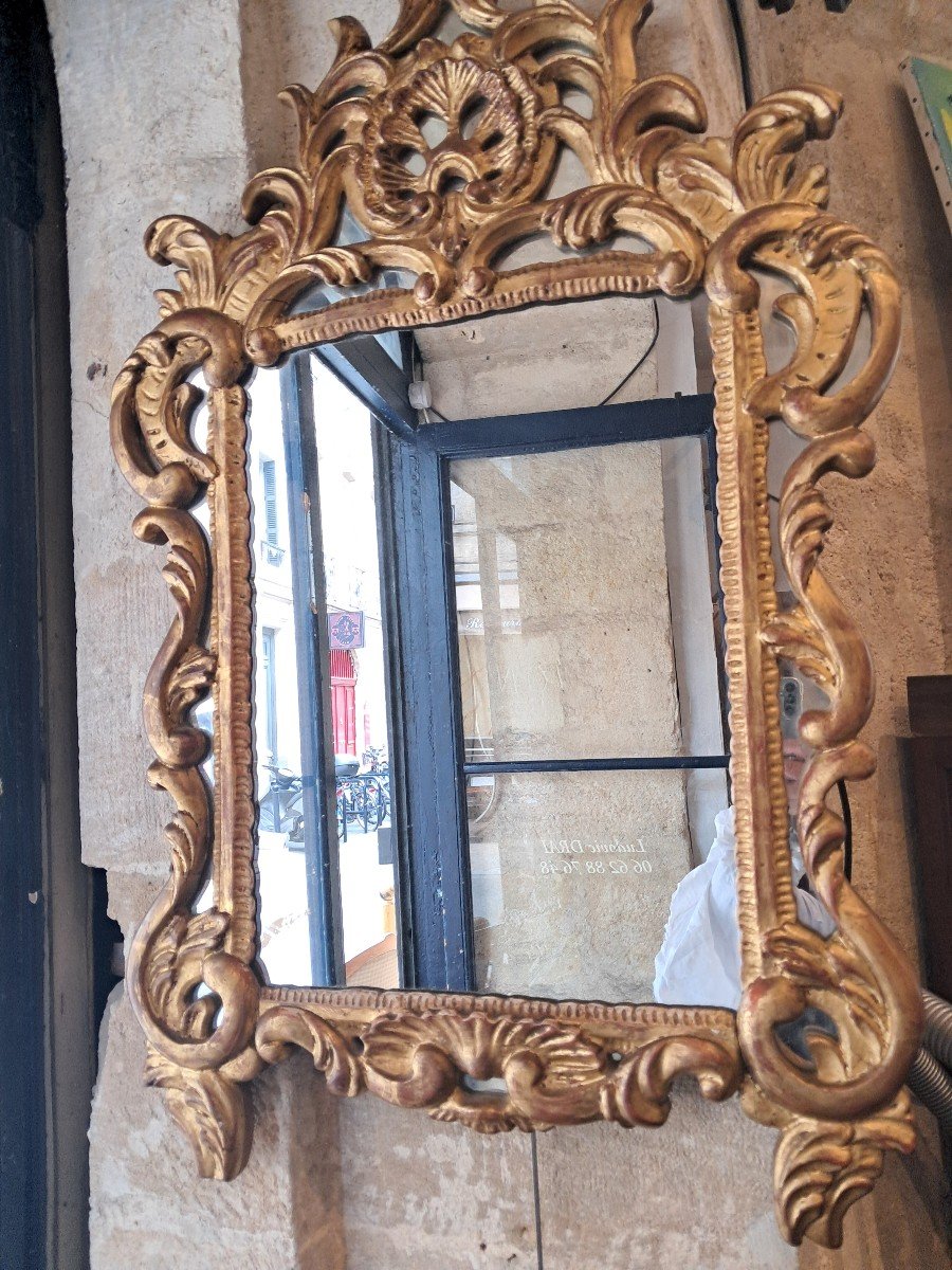 Mirror In Dore Wood XX Eme Regency Style-photo-3