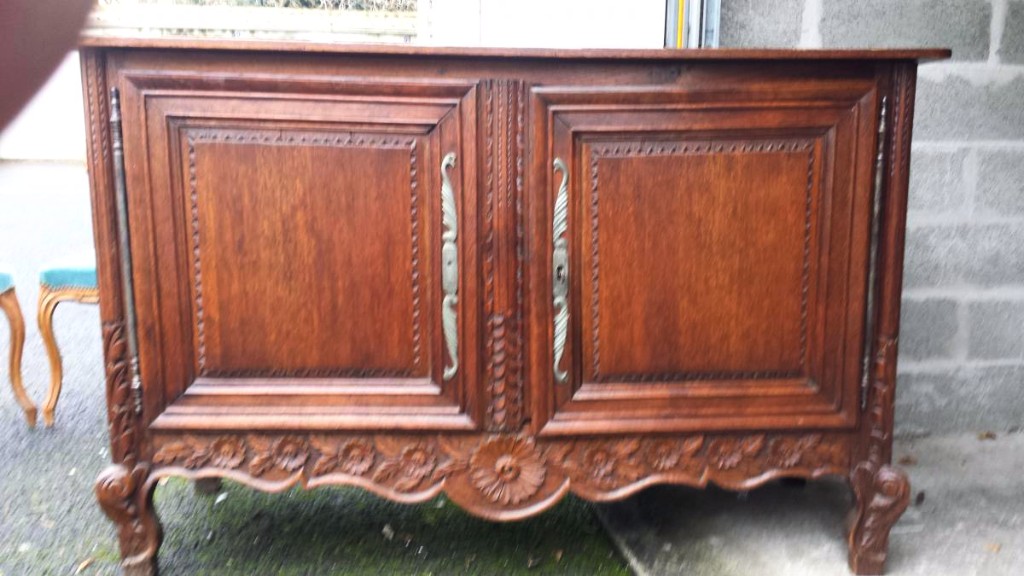 Buffet Normand En Chene Sculpte Epoque 18 Eme