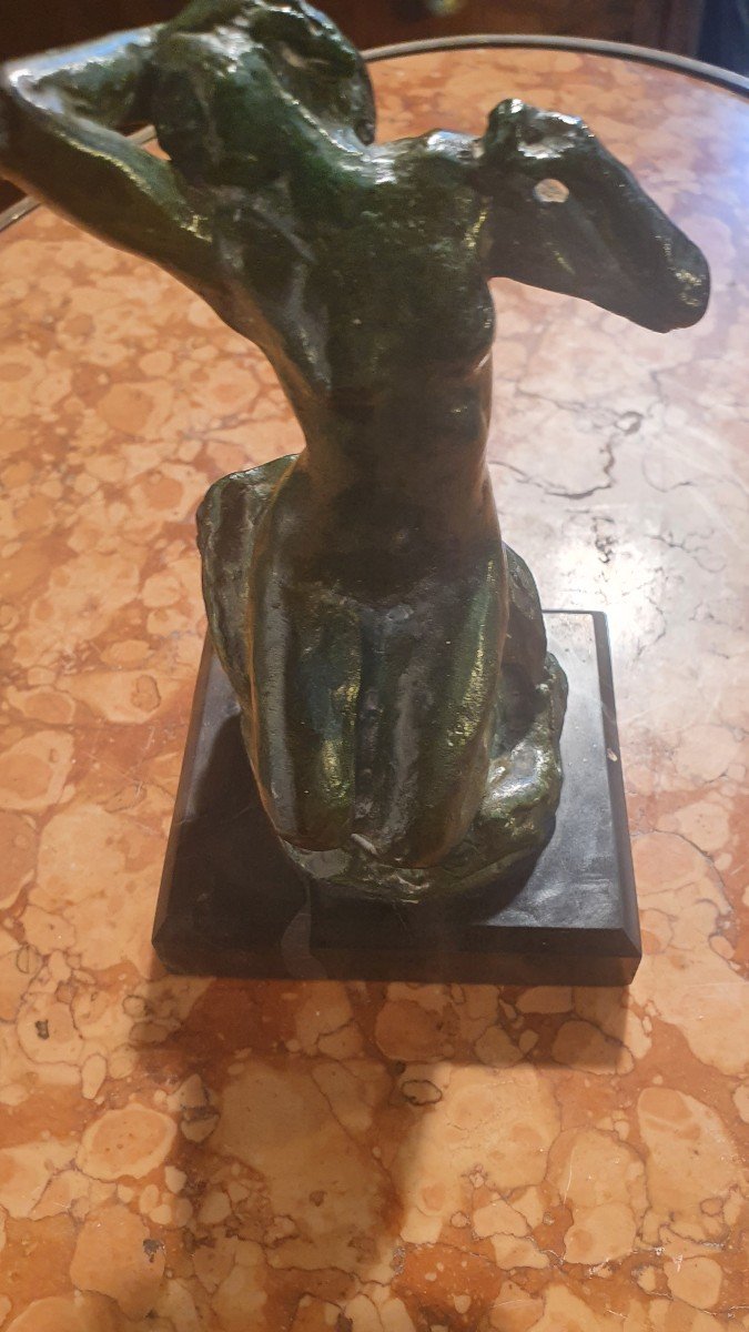 Bronze Sculpture Woman Jc War XXth-photo-3