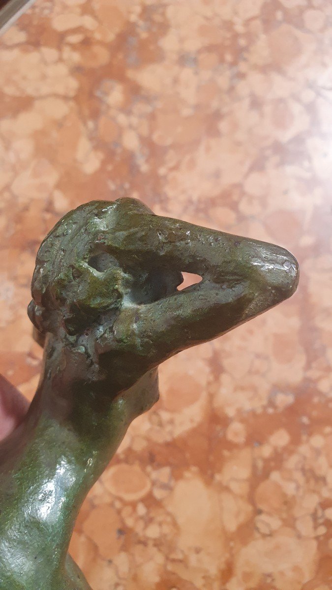 Bronze Sculpture Woman Jc War XXth-photo-1