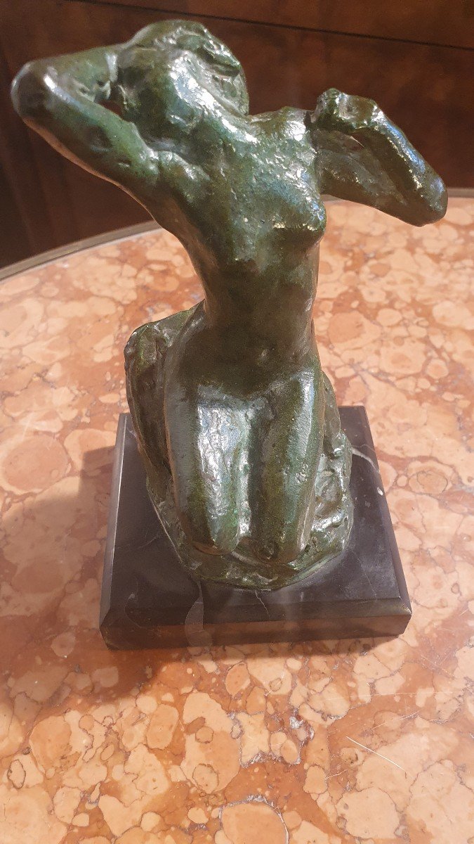 Bronze Sculpture Woman Jc War XXth-photo-3