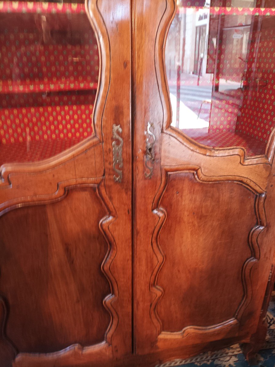 Small Glazed Wardrobe D Louis XV Period-photo-3