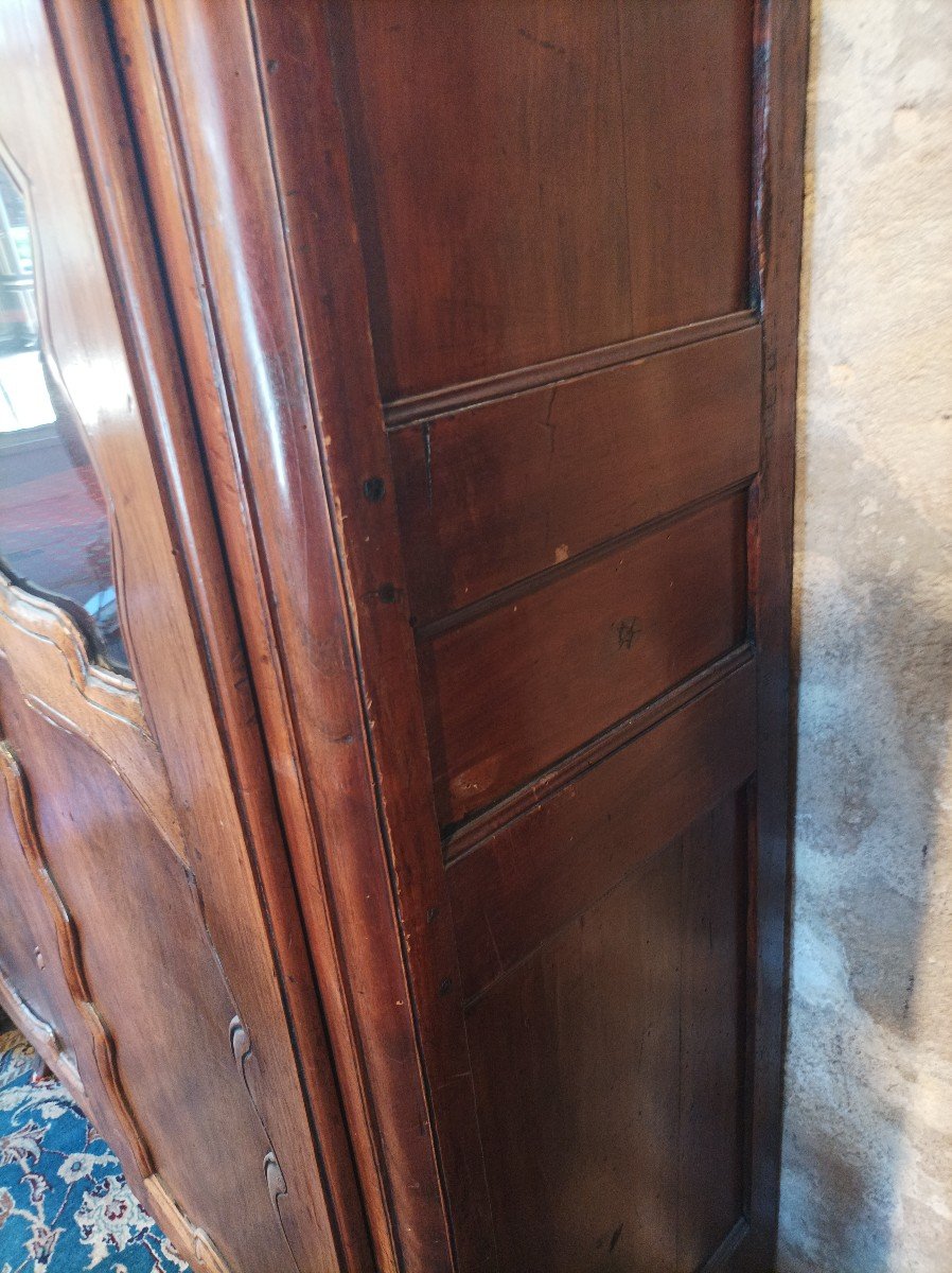 Small Glazed Wardrobe D Louis XV Period-photo-6