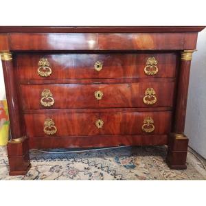 Empire Period Commode In Mahogany