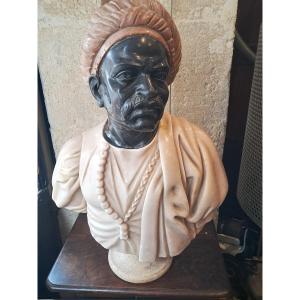 Oriental Marble Bust 