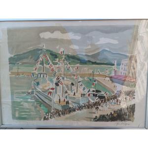 Lithographie D Yves Brayer