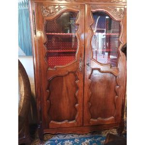 Petite Armoire Vitrée D époque Louis XV