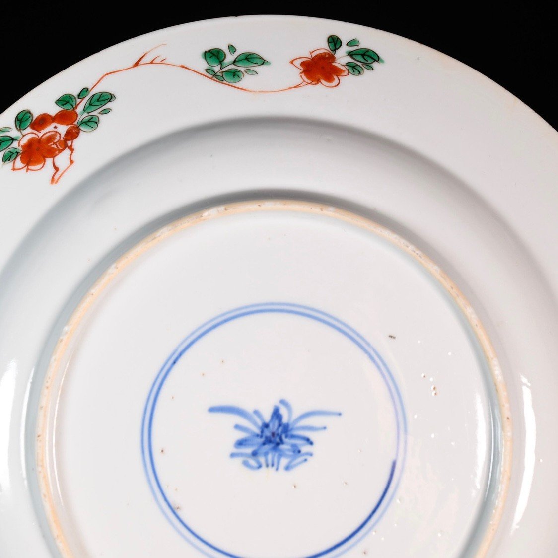 Assiette Aux émaux De La Famille Verte Aux Attributs Bouddhistes - Chine XVIIIe Période Kangxi-photo-4