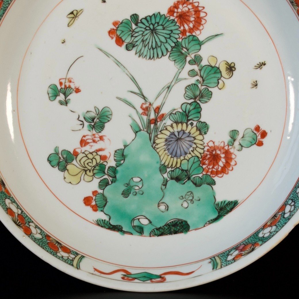 Coupe En Porcelaine Aux émaux De La Famille Verte - Chine XVIIIe Période Kangxi -photo-2