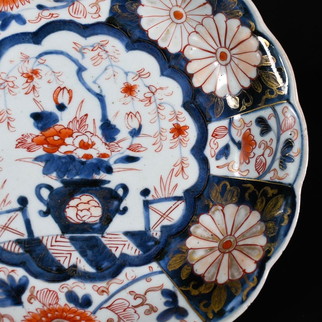 Coupe Polylobée à Décor Dit “imari”, Marque d'Auguste Le Fort - Japon Fin XVIIe Période Edo-photo-4