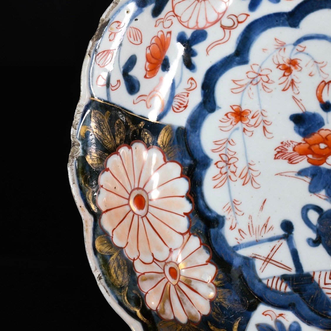 Coupe Polylobée à Décor Dit “imari”, Marque d'Auguste Le Fort - Japon Fin XVIIe Période Edo-photo-1