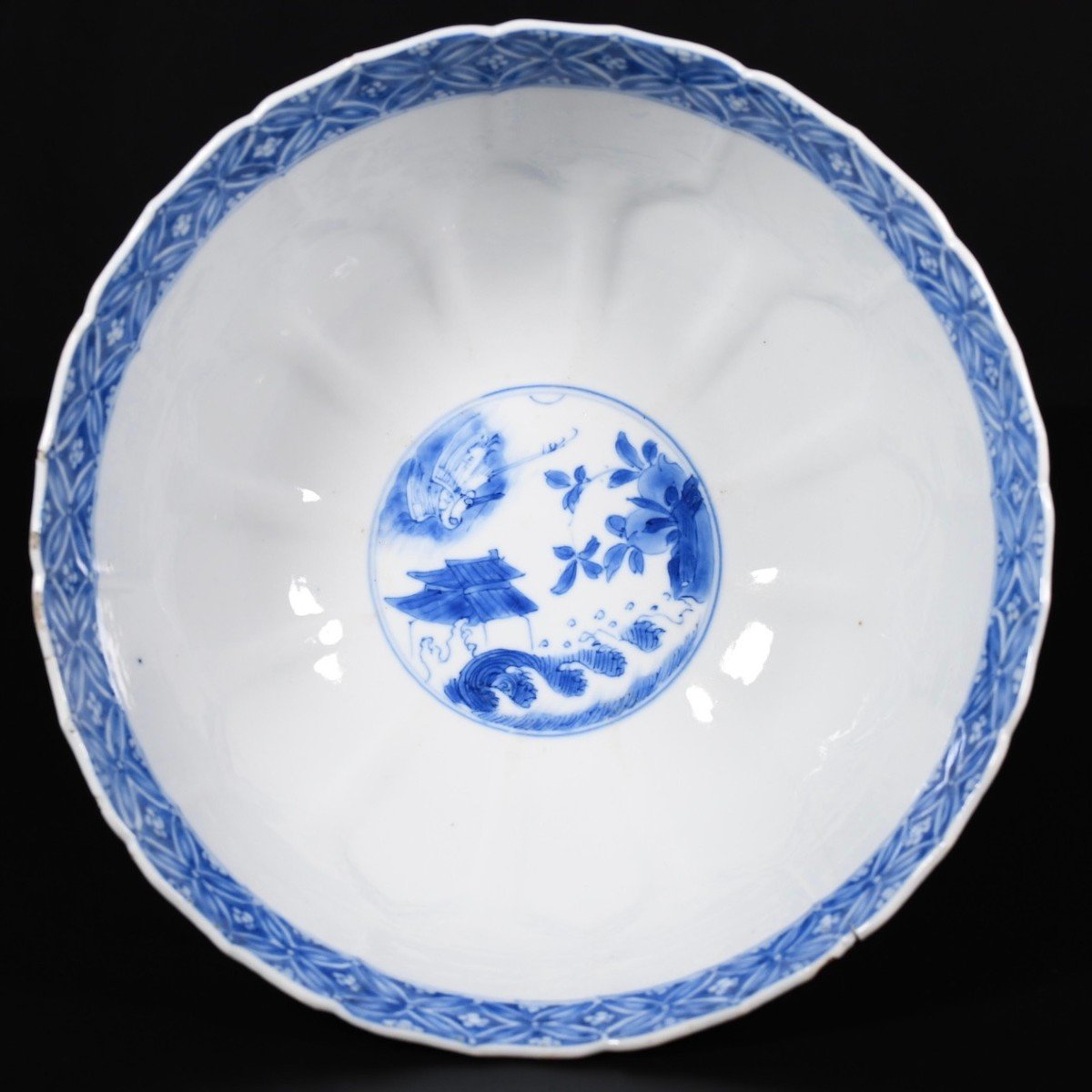 Bol En Porcelaine à Décor Bleu Et Blanc d'Immortels-photo-1