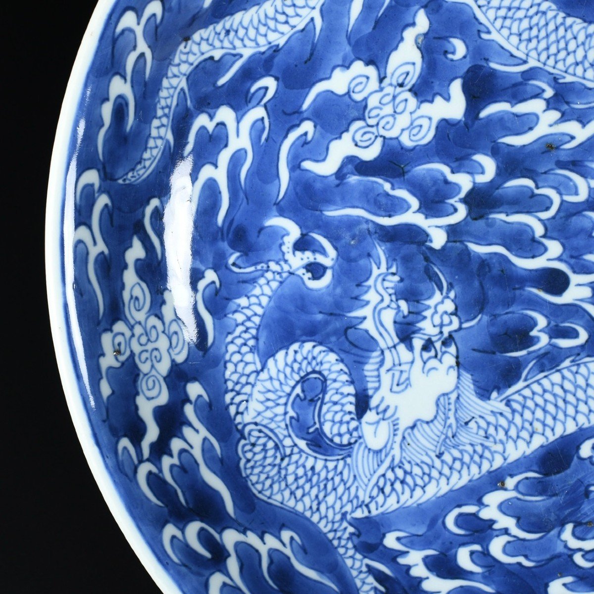 Important Pat En Porcelaine à Décor De Dragons - Chine XVIIIe Période Kangxi-photo-1
