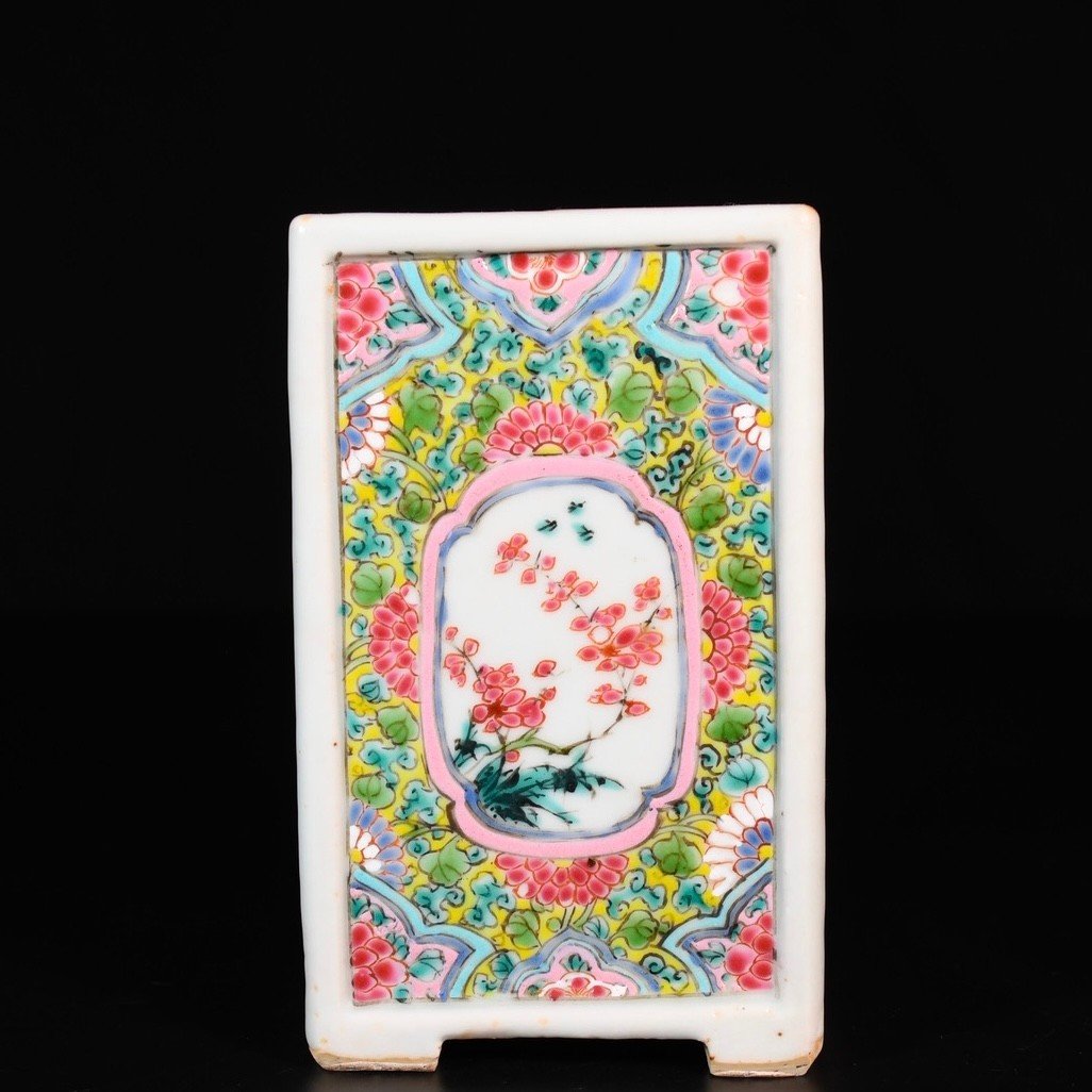 Porte-pinceaux Aux émaux De La Famille Rose - Chine XVIIIe Période Yongzheng-photo-1
