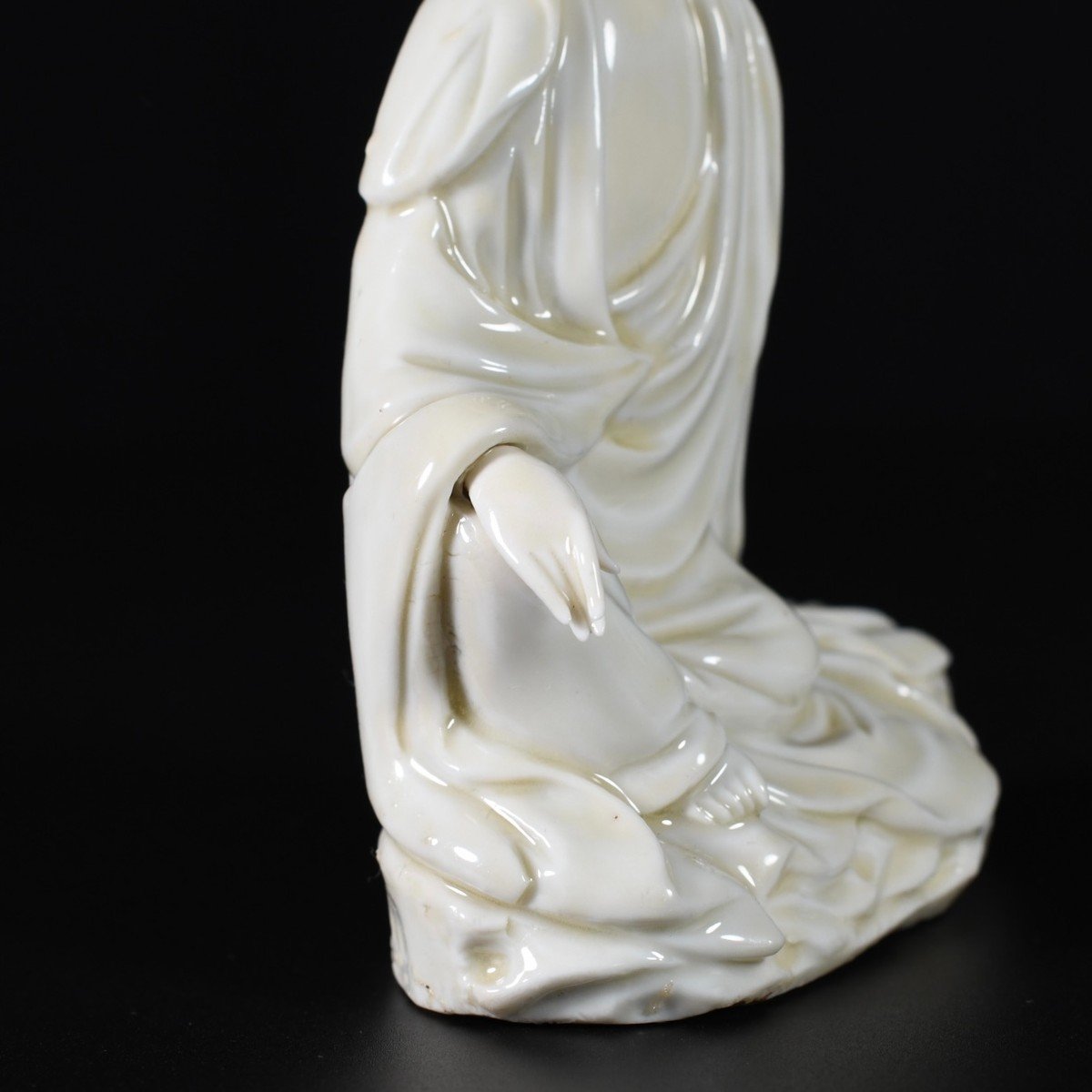 Guanyin En Porcelaine Dit "Blanc De Chine" - Chine Fin De La Dynastie Ming-photo-4