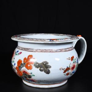 Bourdaloue En Porcelaine Aux émaux De La Famille Rose - Chine XVIIIe Période Yongzheng