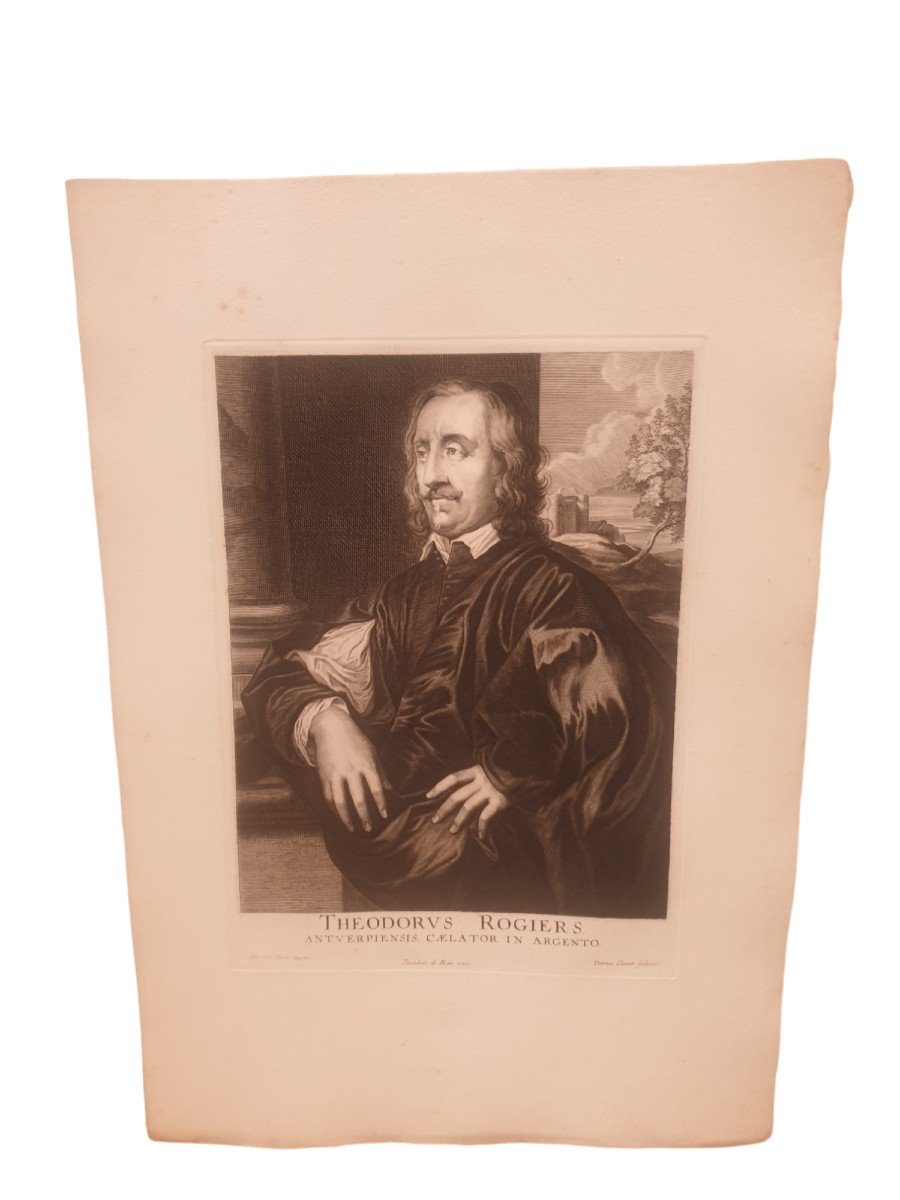 Quatre Gravures Van Dyck (1599-1641) -photo-4